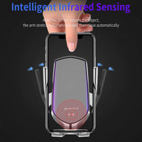 Infrared Sensor Wireless Car Charger for QI Devices and Car Phone Holder Air Vent Clip Type_6