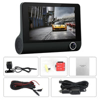 HD Front Rear & Interior Three Lens Car Dashboard Camera- Car Charger_13