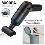 Portable Wireless Mini Car Vacuum Cleaner with Strong Suction (USB Power Supply)_12