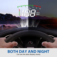 HUD Car Display Overs-speed Warning Projecting Data System- USB Powered_6