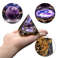 Natural Obsidian Stone Healing Energy Chakra Pyramid_2
