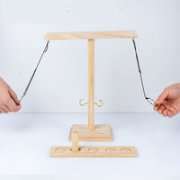 Throwing Hook and Ring Interactive Wooden Toss Game_4