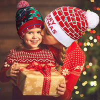 LED Christmas Theme Xmas Beanie Knitted Hat - Battery Operated_18