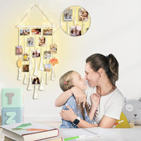Hanging Photo Display Macramé with Light Wall Décor - Battery Powered_8