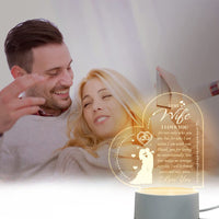 Love Expressing Acrylic Night Light Ideal Gift for Wife - USB Plugged In_14