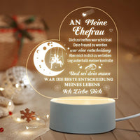 Love Expressing Acrylic Night Light Ideal Gift for Wife - USB Plugged In_4