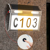 Solar Powered Motion Sensor LED Home Number Outdoor Indicator_5