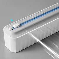 Food Film Dispenser Aluminum Foil Cling Wrap Holder and Cutter_13