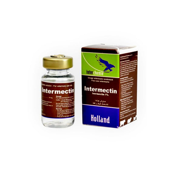INTERMECTIN Ivermectin 1% Rogna Vermifugo Bovini,ovini,suini Equivalente EVOMEC 50ml