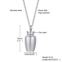 Openable Earthen Jar Columbarium Shape Pendant
