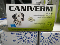 CANIVERM 0.7g All Wormer for Dog 100 Tablets