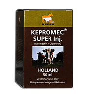 KEPROMEC Super 50ml Antiparasitic Ivermectine, Clorsulon For Bovine